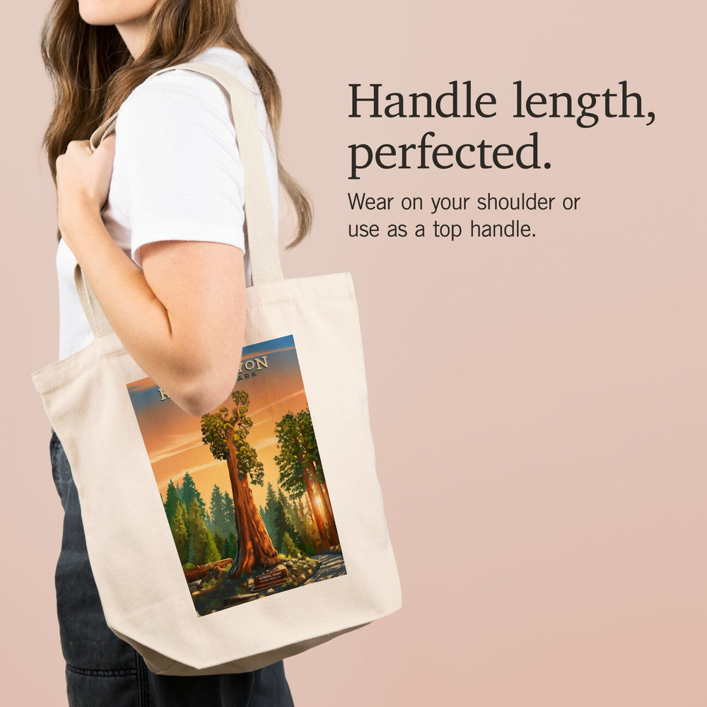 Kings Canyon National Park, California, General Grant, Oil Painting, Tote Bag Totes Lantern Press 
