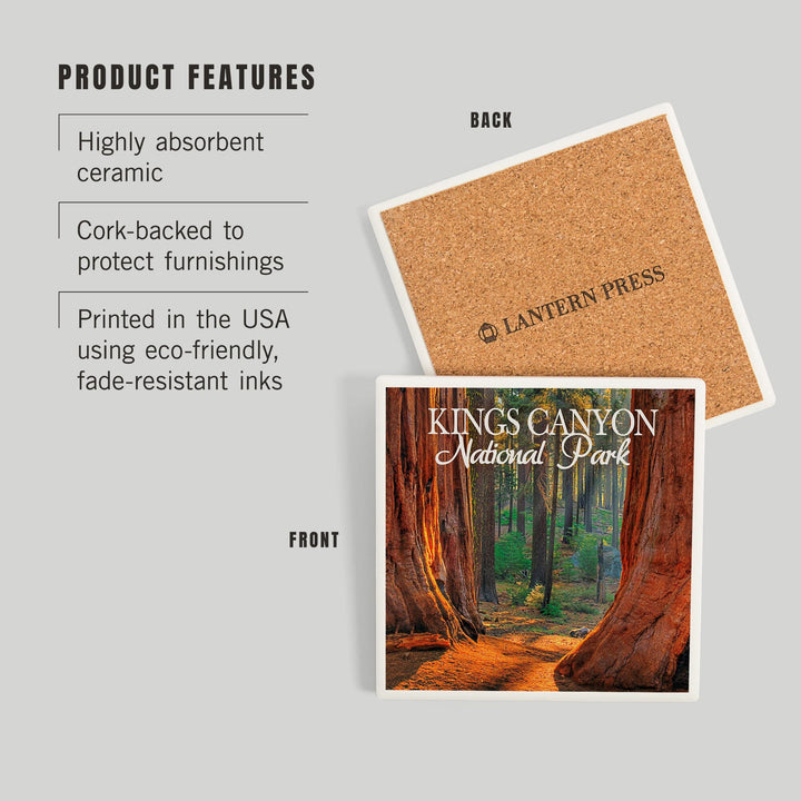 Kings Canyon National Park, California, Grants Grove, Coasters Coasters Lantern Press 
