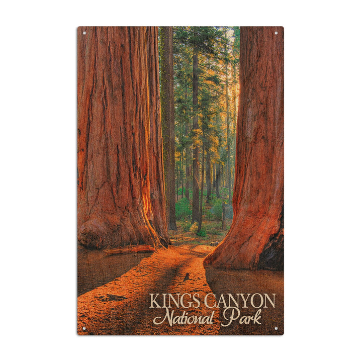 Kings Canyon National Park, California, Grants Grove, Lantern Press Photography, Wood Signs and Postcards Wood Lantern Press 10 x 15 Wood Sign 