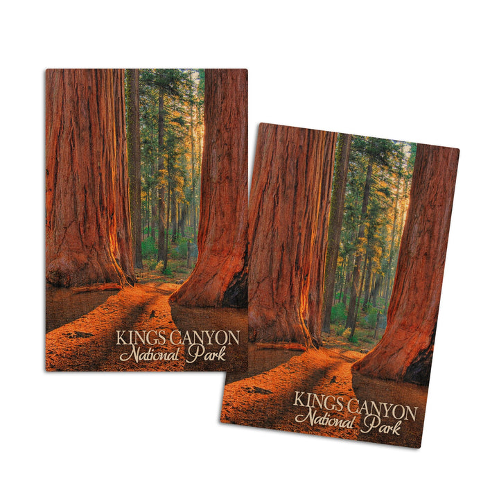 Kings Canyon National Park, California, Grants Grove, Lantern Press Photography, Wood Signs and Postcards Wood Lantern Press 4x6 Wood Postcard Set 
