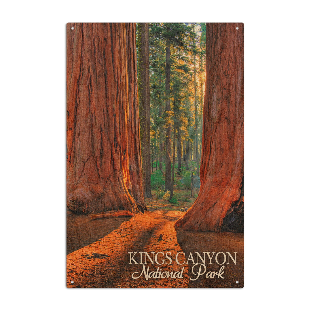 Kings Canyon National Park, California, Grants Grove, Lantern Press Photography, Wood Signs and Postcards Wood Lantern Press 6x9 Wood Sign 