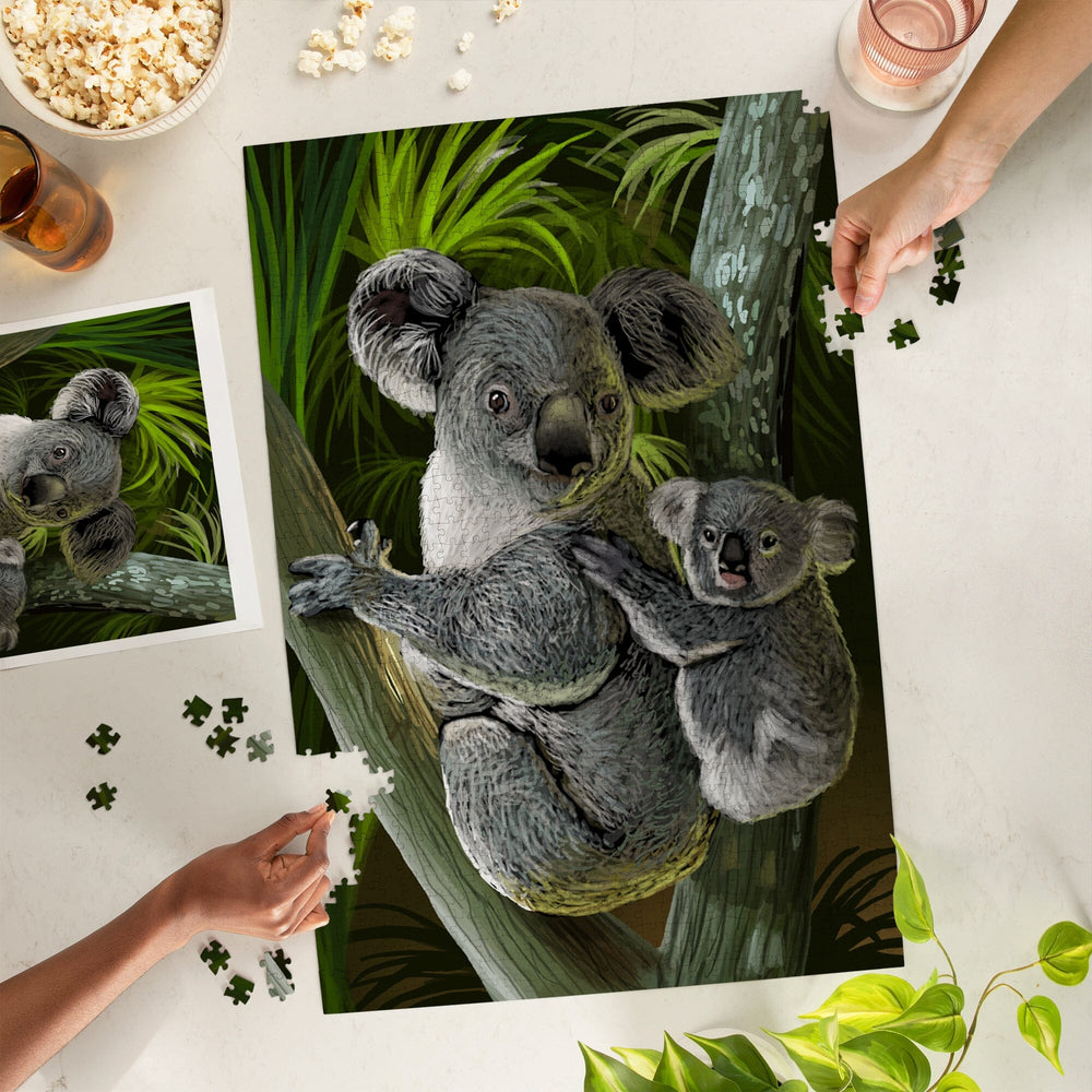 Koala, Jigsaw Puzzle Puzzle Lantern Press 