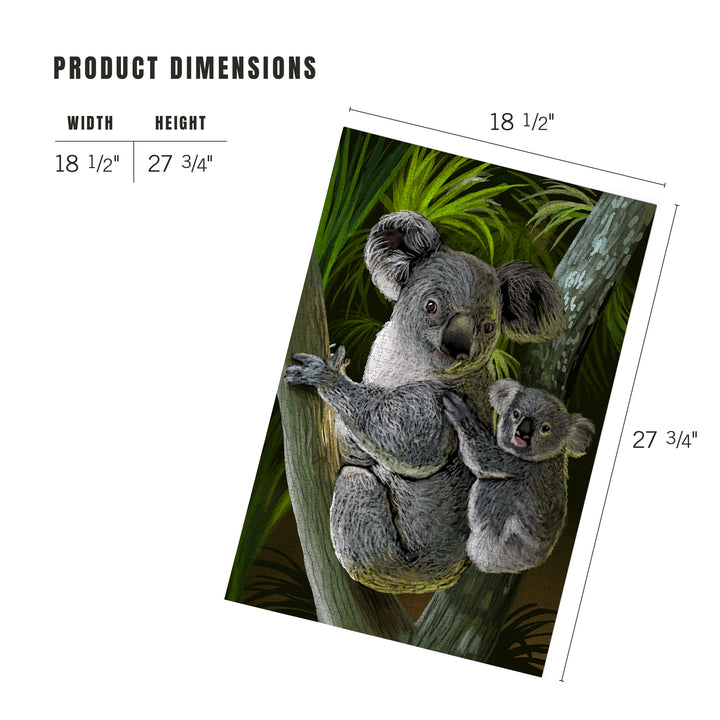 Koala, Jigsaw Puzzle Puzzle Lantern Press 