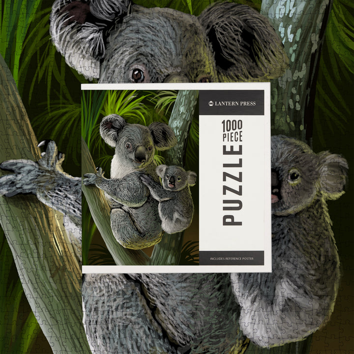 Koala, Jigsaw Puzzle Puzzle Lantern Press 