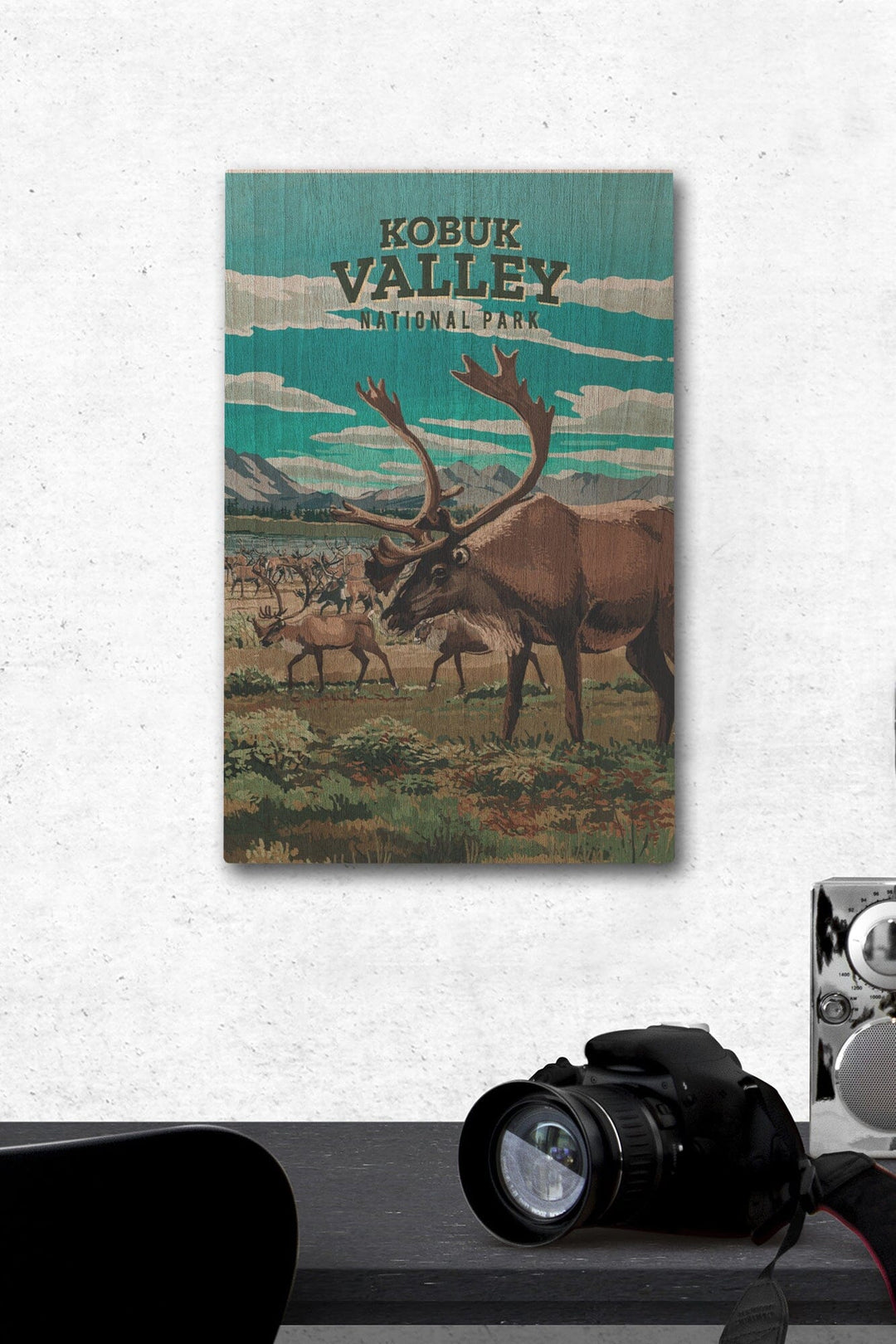 Kobuk Valley National Park, Alaska, Painterly National Park Series, Wood Signs and Postcards - Lantern Press