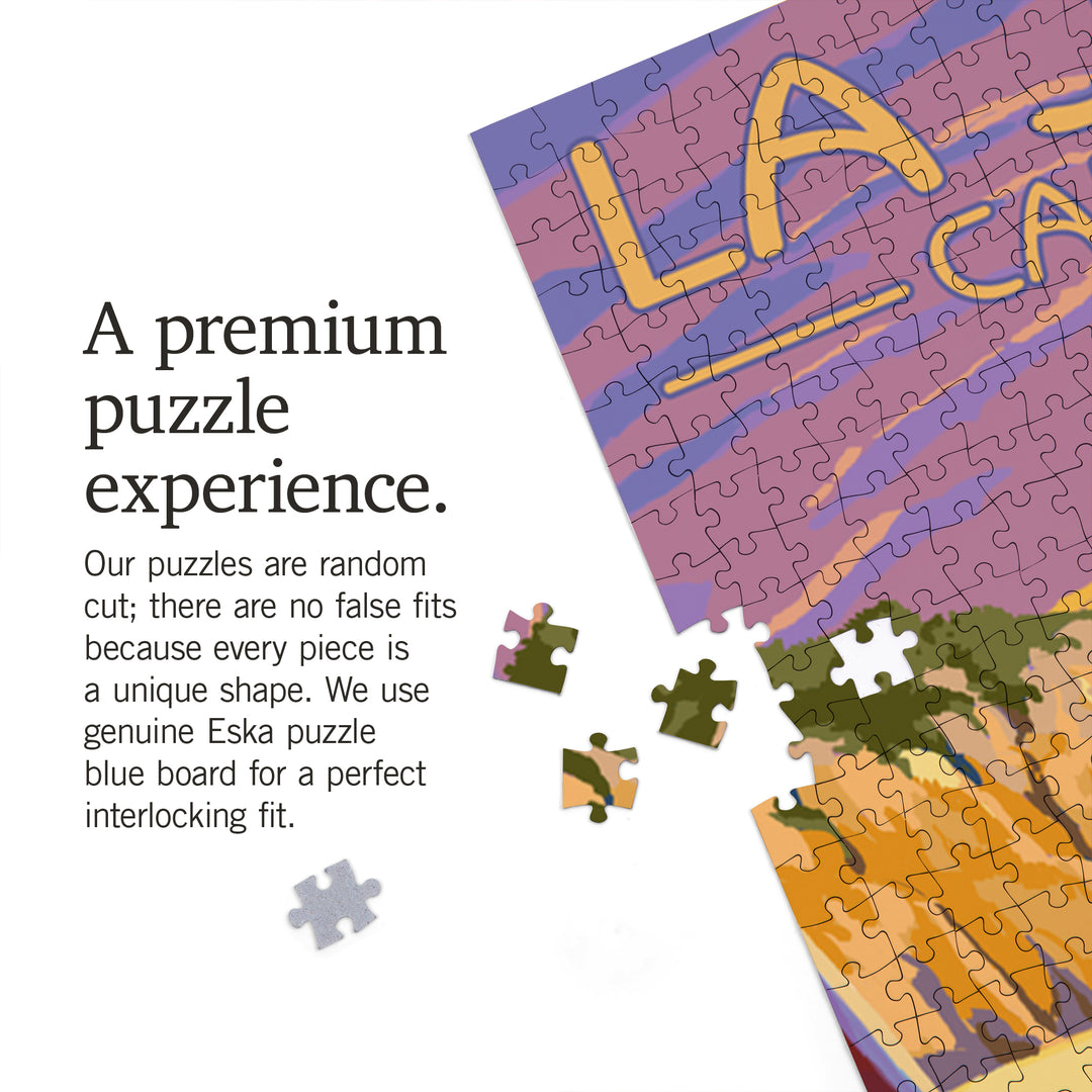 La Jolla, California, Beach and Surfers, Jigsaw Puzzle Puzzle Lantern Press 