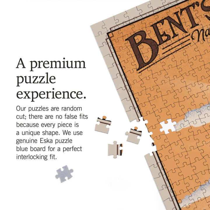 La Junta, Colorado, Bents Old Fort National Historic Site, Litho, Jigsaw Puzzle Puzzle Lantern Press 