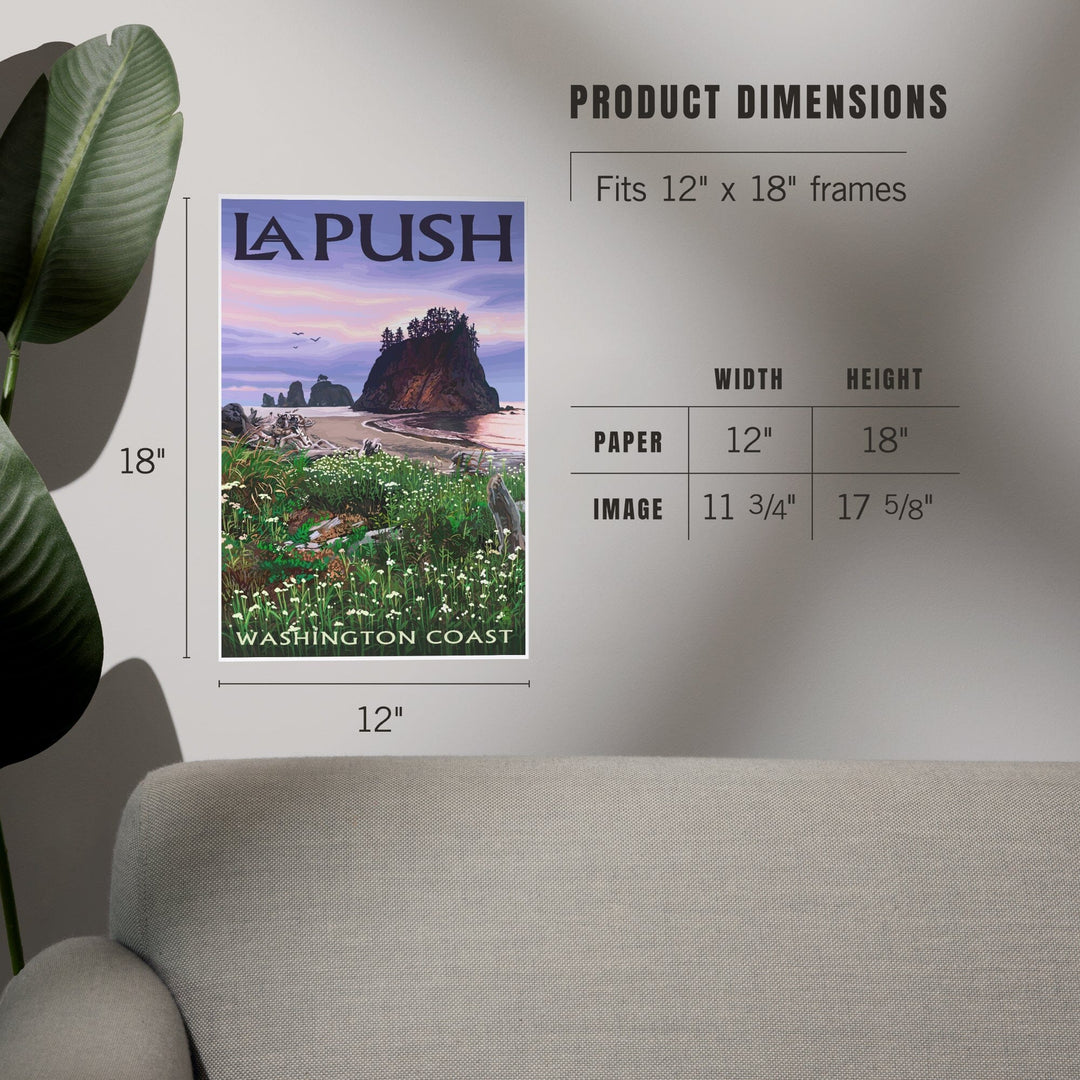 La Push, Washington, Coast, Art & Giclee Prints Art Lantern Press 