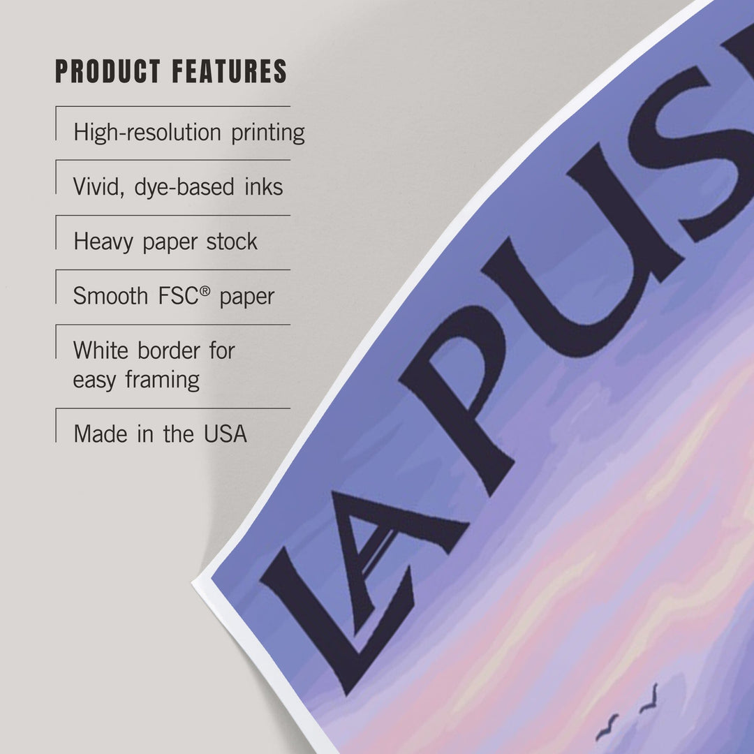 La Push, Washington, Coast, Art & Giclee Prints Art Lantern Press 