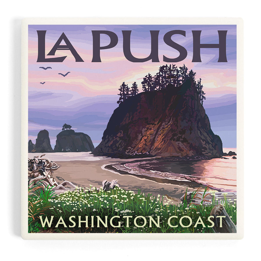 La Push, Washington, Coast, Coasters Coasters Lantern Press 