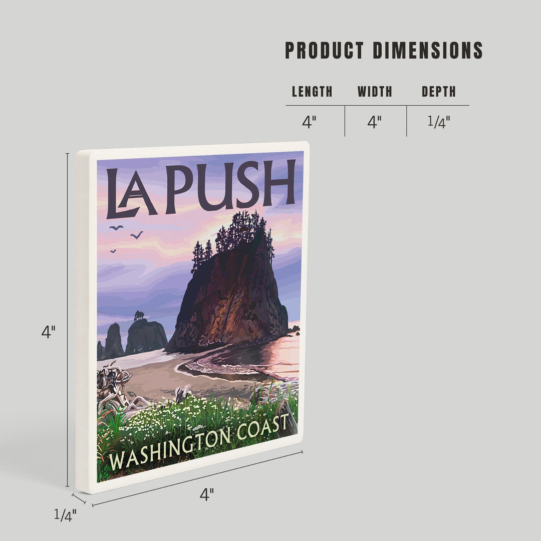 La Push, Washington, Coast, Coasters Coasters Lantern Press 