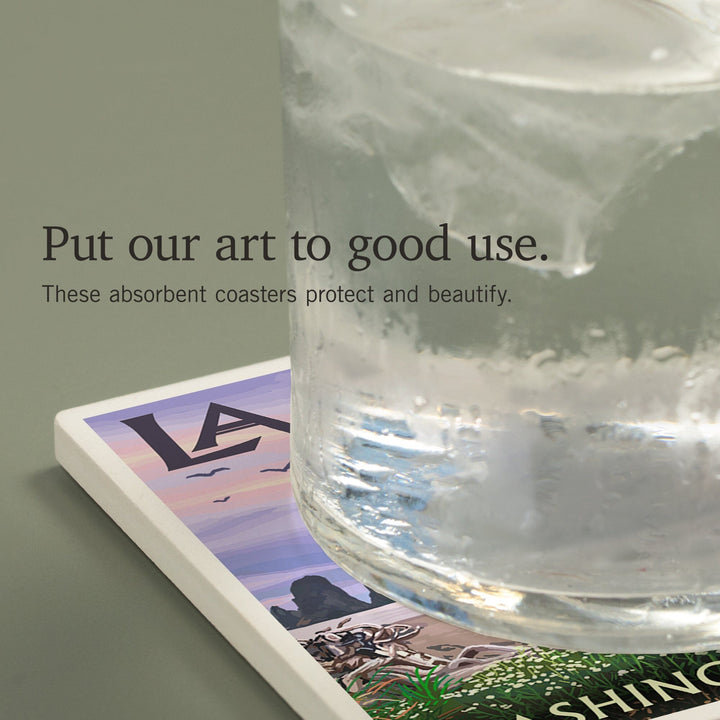 La Push, Washington, Coast, Coasters Coasters Lantern Press 