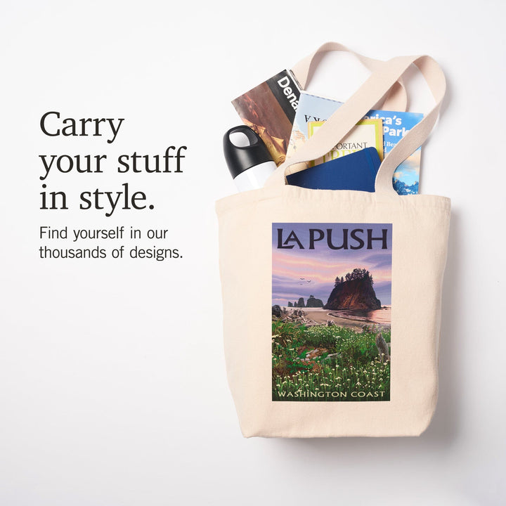 La Push, Washington, Coast, Tote Bag Totes Lantern Press 