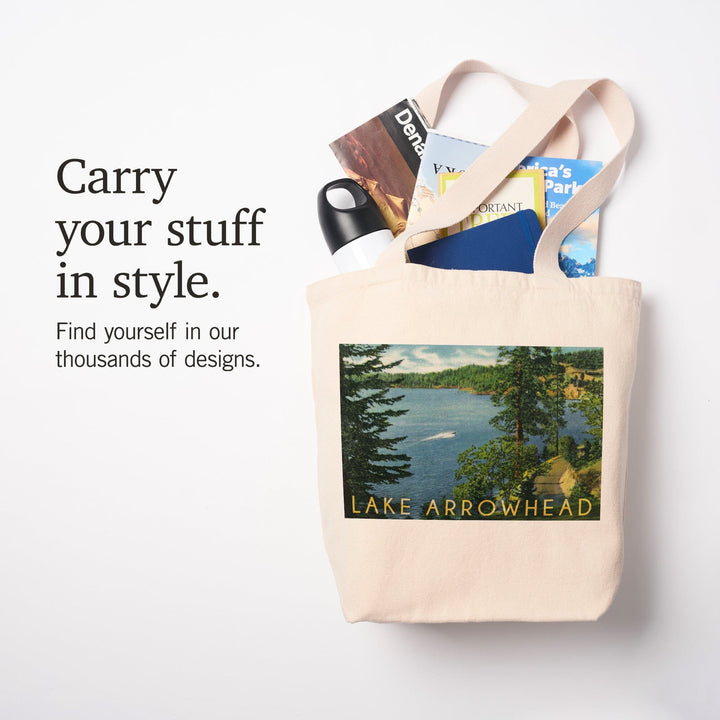 Lake Arrowhead, California, View towards the North Shore, Tote Bag Totes Lantern Press 