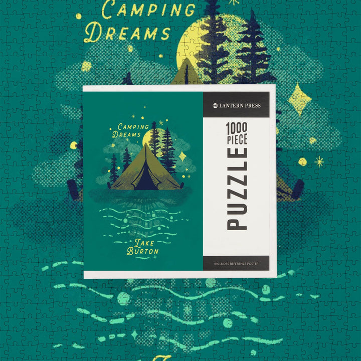 Lake Burton, Georgia, Lake Life Series, Camping Dreams, Jigsaw Puzzle Puzzle Lantern Press 