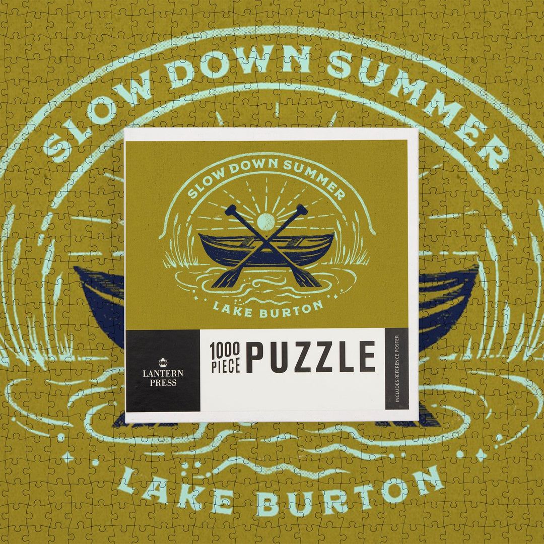Lake Burton, Georgia, Lake Life Series, Slow Down Summer, Jigsaw Puzzle Puzzle Lantern Press 
