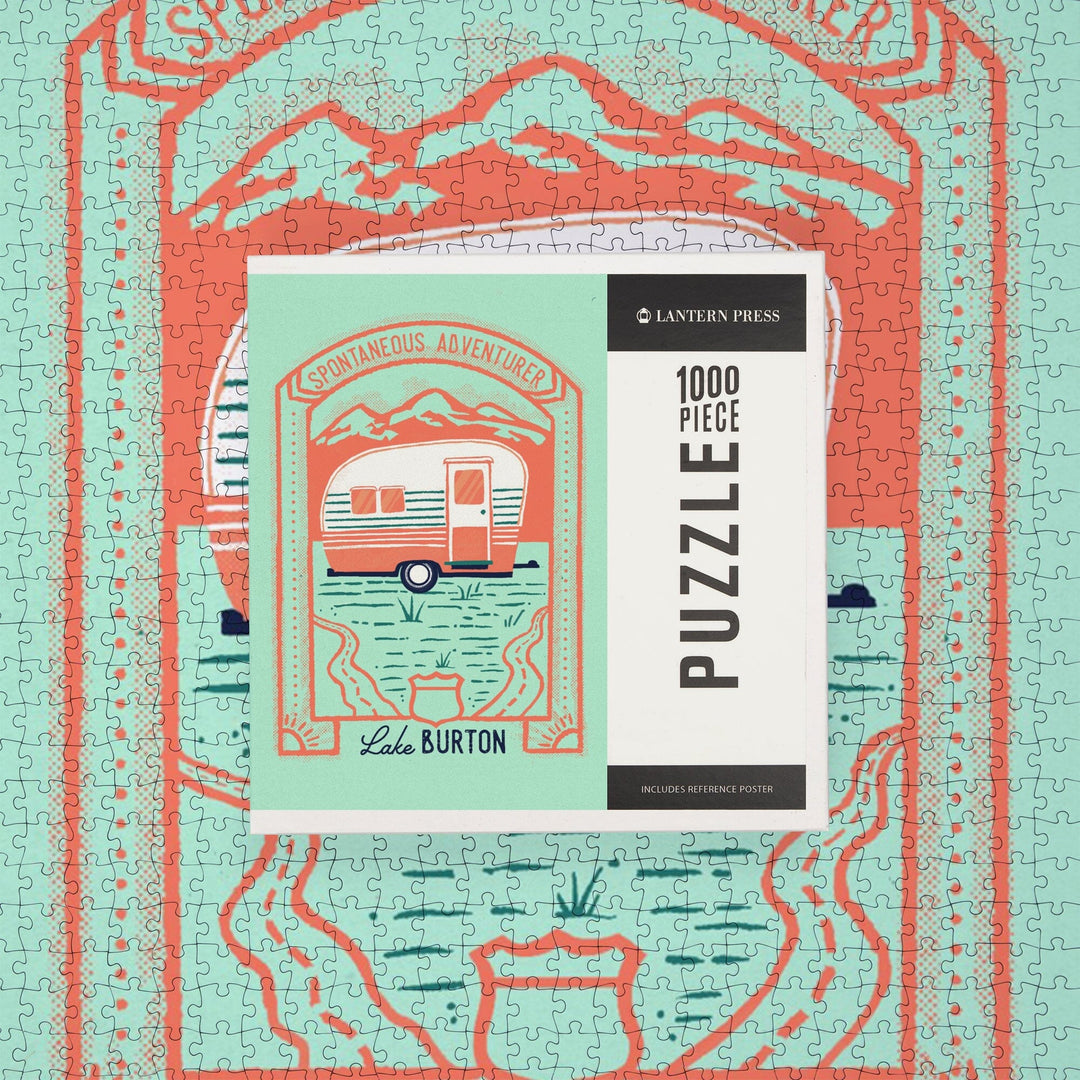 Lake Burton, Georgia, Lake Life Series, Spontaneous Adventurer, Jigsaw Puzzle Puzzle Lantern Press 