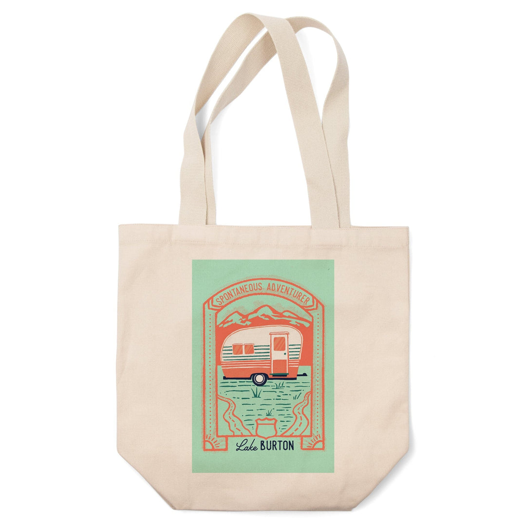 Lake Burton, Georgia, Lake Life Series, Spontaneous Adventurer, Tote Bag Totes Lantern Press 