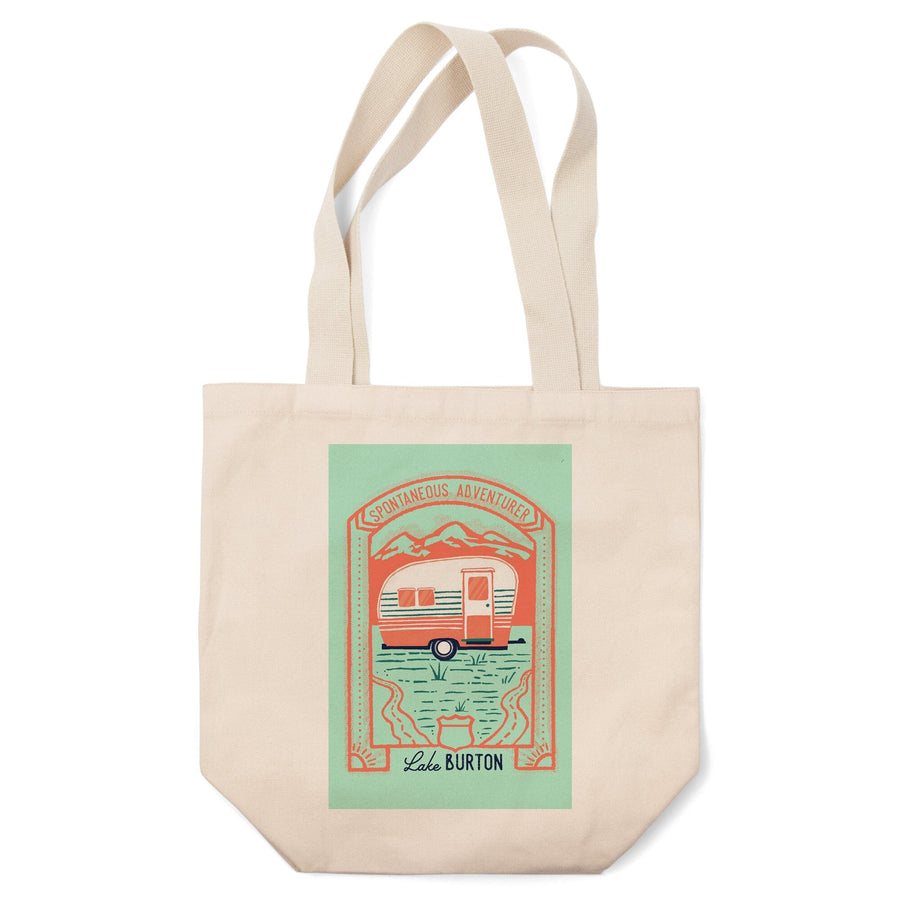 Lake Burton, Georgia, Lake Life Series, Spontaneous Adventurer, Tote Bag Totes Lantern Press 