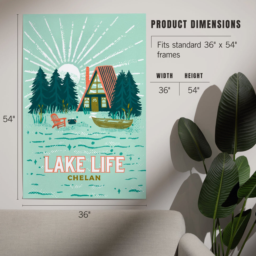 Lake Chelan, Washington, Lake Life Series, Lake Life, Art & Giclee Prints Art Lantern Press 