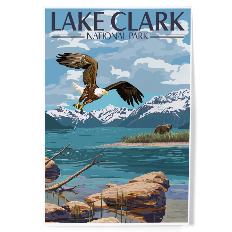 Lake Clark National Park, Alaska, Lake View, Art & Giclee Prints Art Lantern Press 