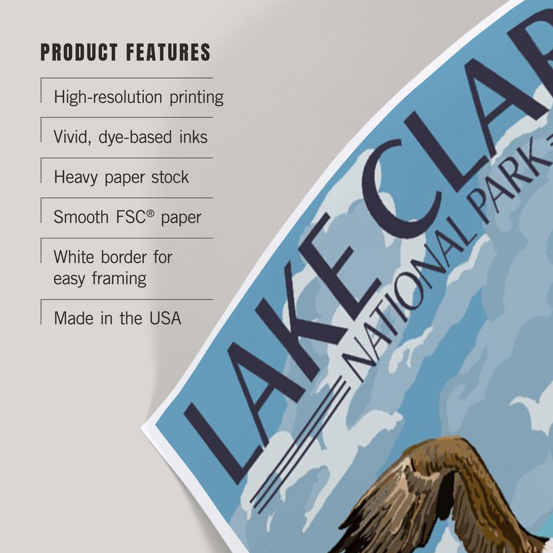 Lake Clark National Park, Alaska, Lake View, Art & Giclee Prints Art Lantern Press 