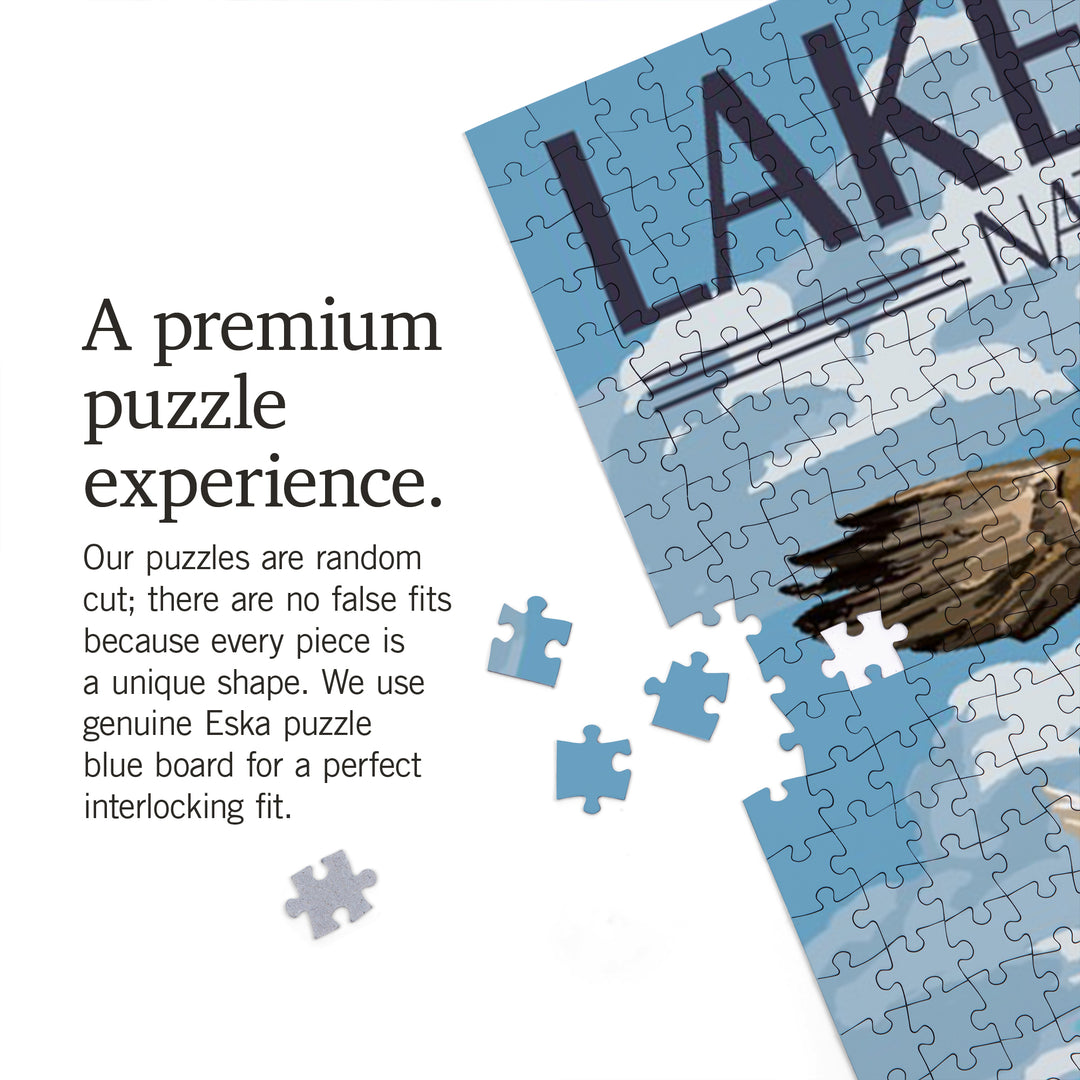 Lake Clark National Park, Alaska, Lake View, Jigsaw Puzzle Puzzle Lantern Press 