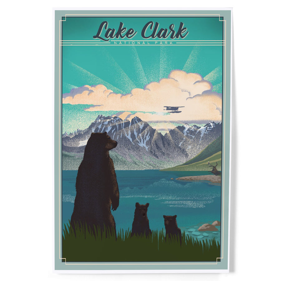 Lake Clark National Park, Alaska, Lithograph, Art & Giclee Prints Art Lantern Press 