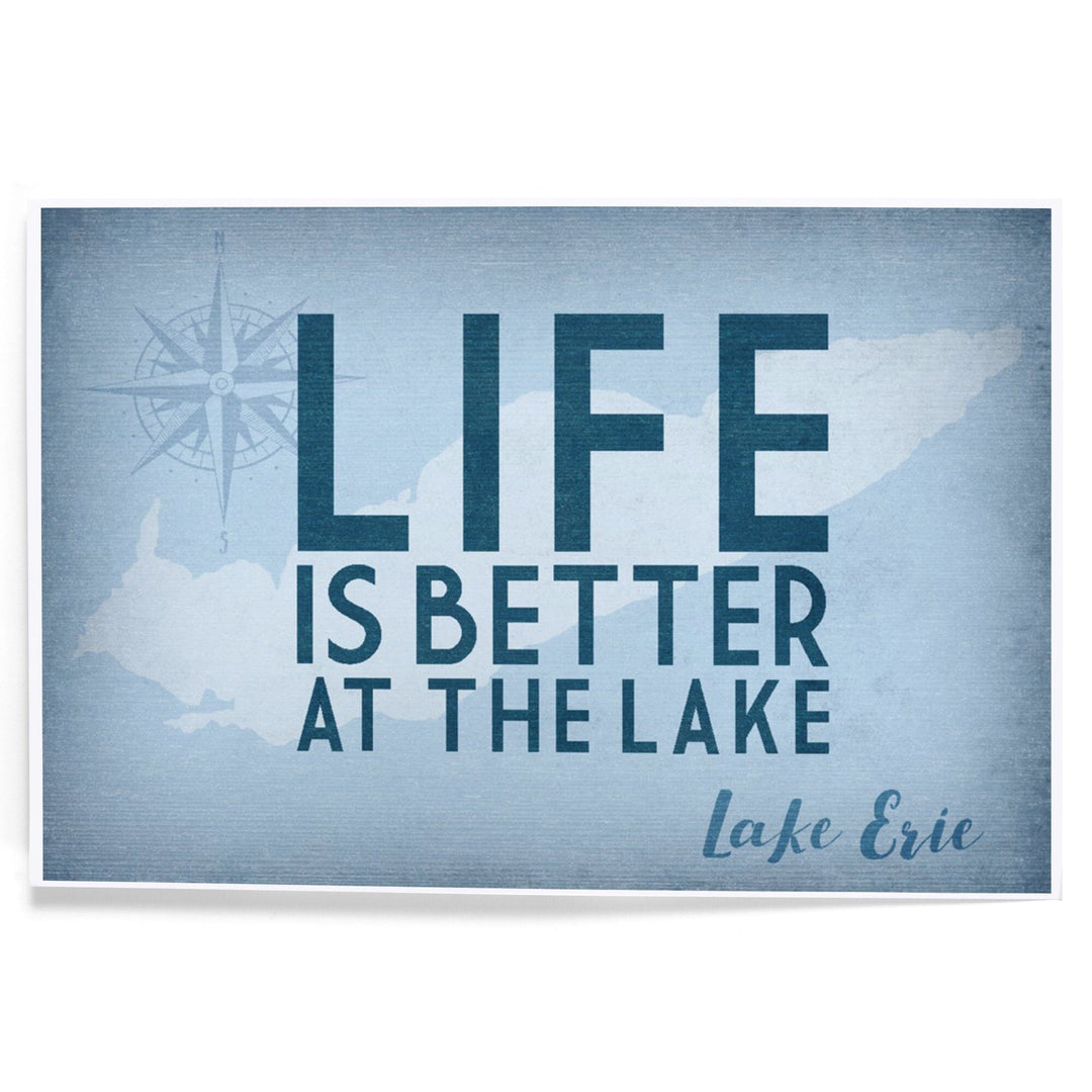 Lake Erie, United States, Lake Essentials, Life is Better at the Lake, Art & Giclee Prints Art Lantern Press 