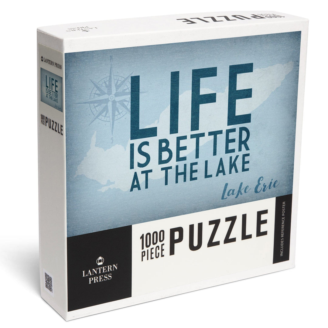 Lake Erie, United States, Lake Essentials, Life is Better at the Lake, Jigsaw Puzzle Puzzle Lantern Press 