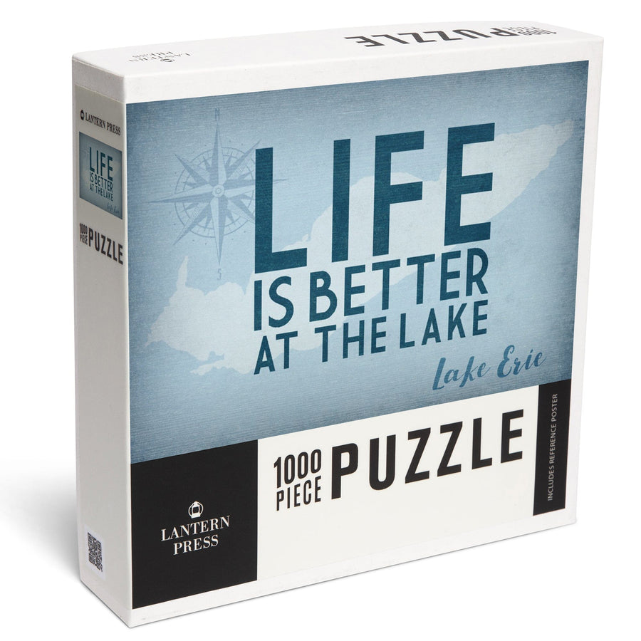 Lake Erie, United States, Lake Essentials, Life is Better at the Lake, Jigsaw Puzzle Puzzle Lantern Press 