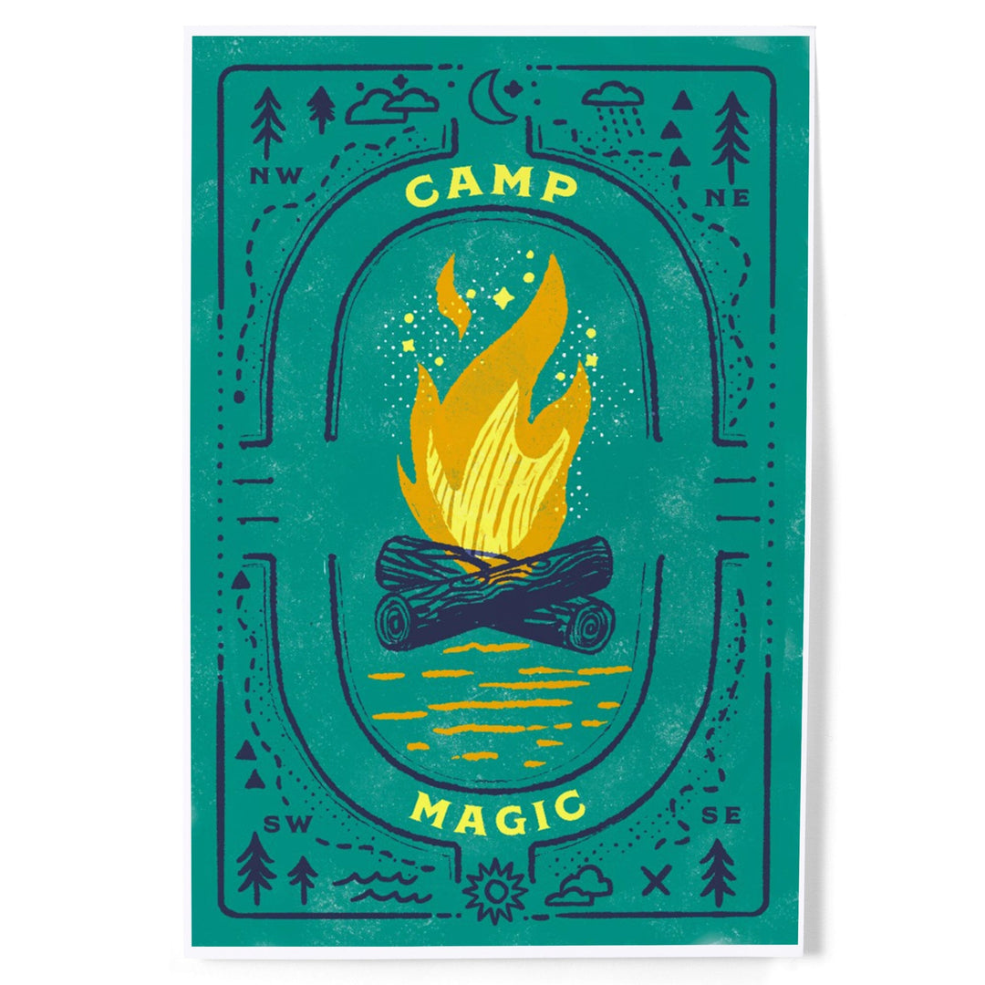 Lake Life Series, Camp Magic, Art & Giclee Prints - Lantern Press