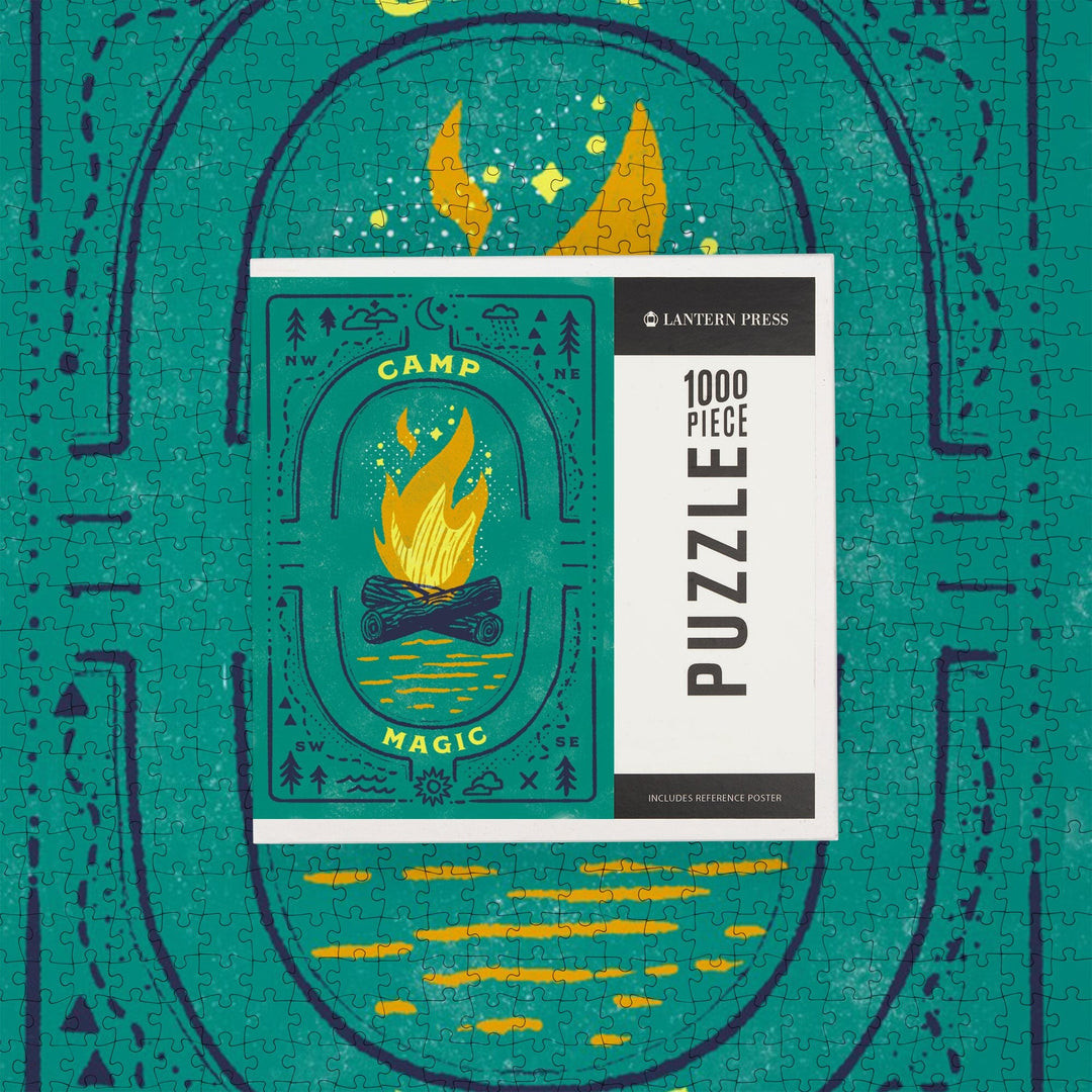 Lake Life Series, Camp Magic, Jigsaw Puzzle Puzzle Lantern Press 