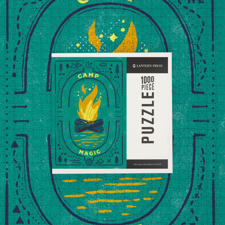 Lake Life Series, Camp Magic, Jigsaw Puzzle Puzzle Lantern Press 