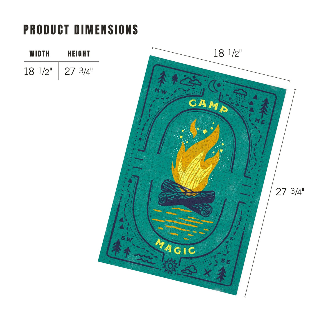Lake Life Series, Camp Magic, Jigsaw Puzzle Puzzle Lantern Press 