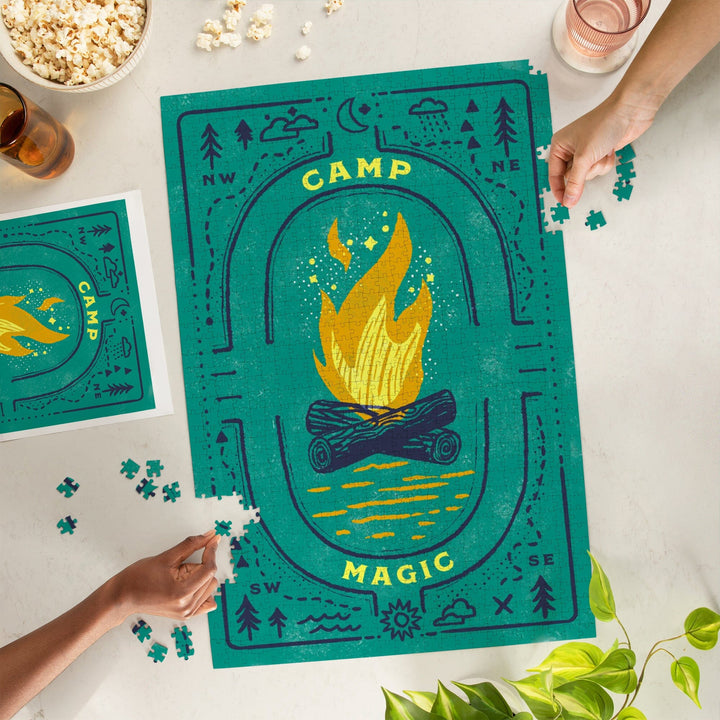 Lake Life Series, Camp Magic, Jigsaw Puzzle Puzzle Lantern Press 