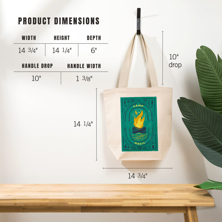 Lake Life Series, Camp Magic, Tote Bag Totes Lantern Press 