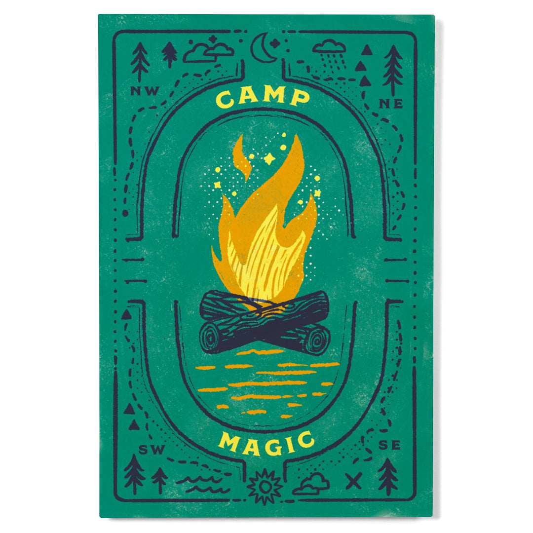 Lake Life Series, Camp Magic, Wood Signs and Postcards - Lantern Press