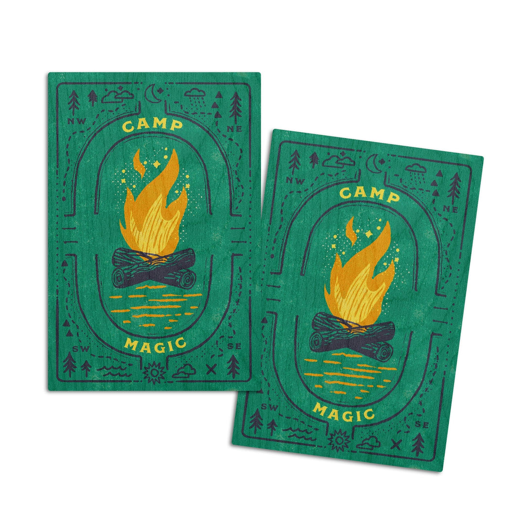 Lake Life Series, Camp Magic, Wood Signs and Postcards - Lantern Press