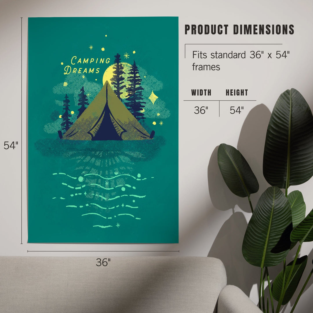 Lake Life Series, Camping Dreams, Art & Giclee Prints - Lantern Press