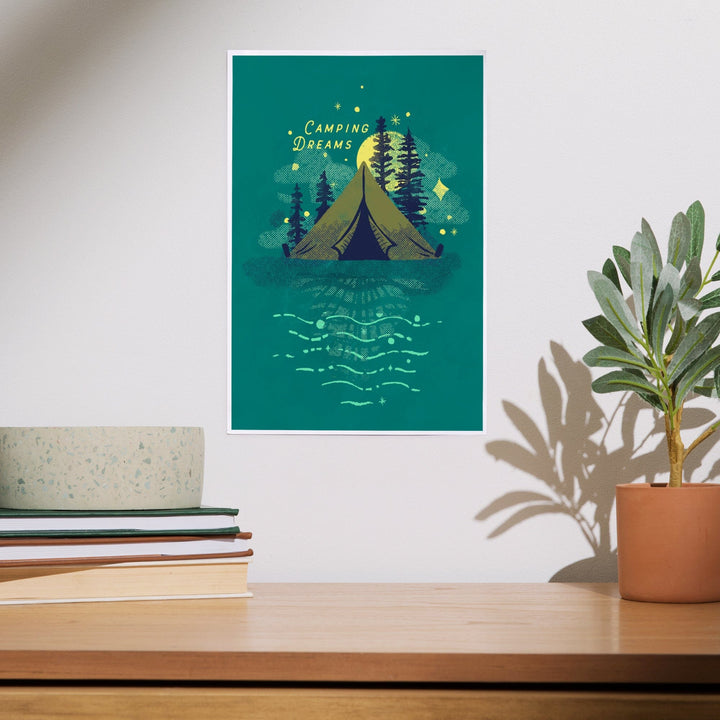 Lake Life Series, Camping Dreams, Art & Giclee Prints - Lantern Press