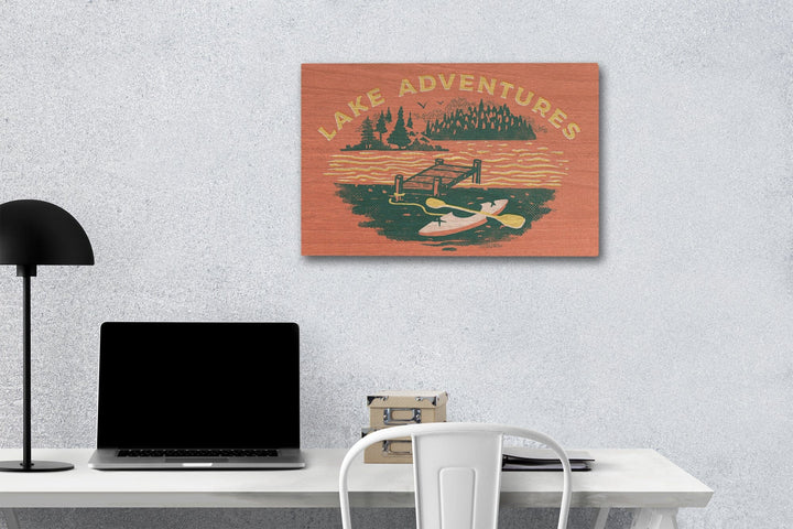 Lake Life Series, Dock, Wood Signs and Postcards - Lantern Press