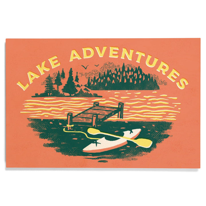 Lake Life Series, Dock, Wood Signs and Postcards - Lantern Press