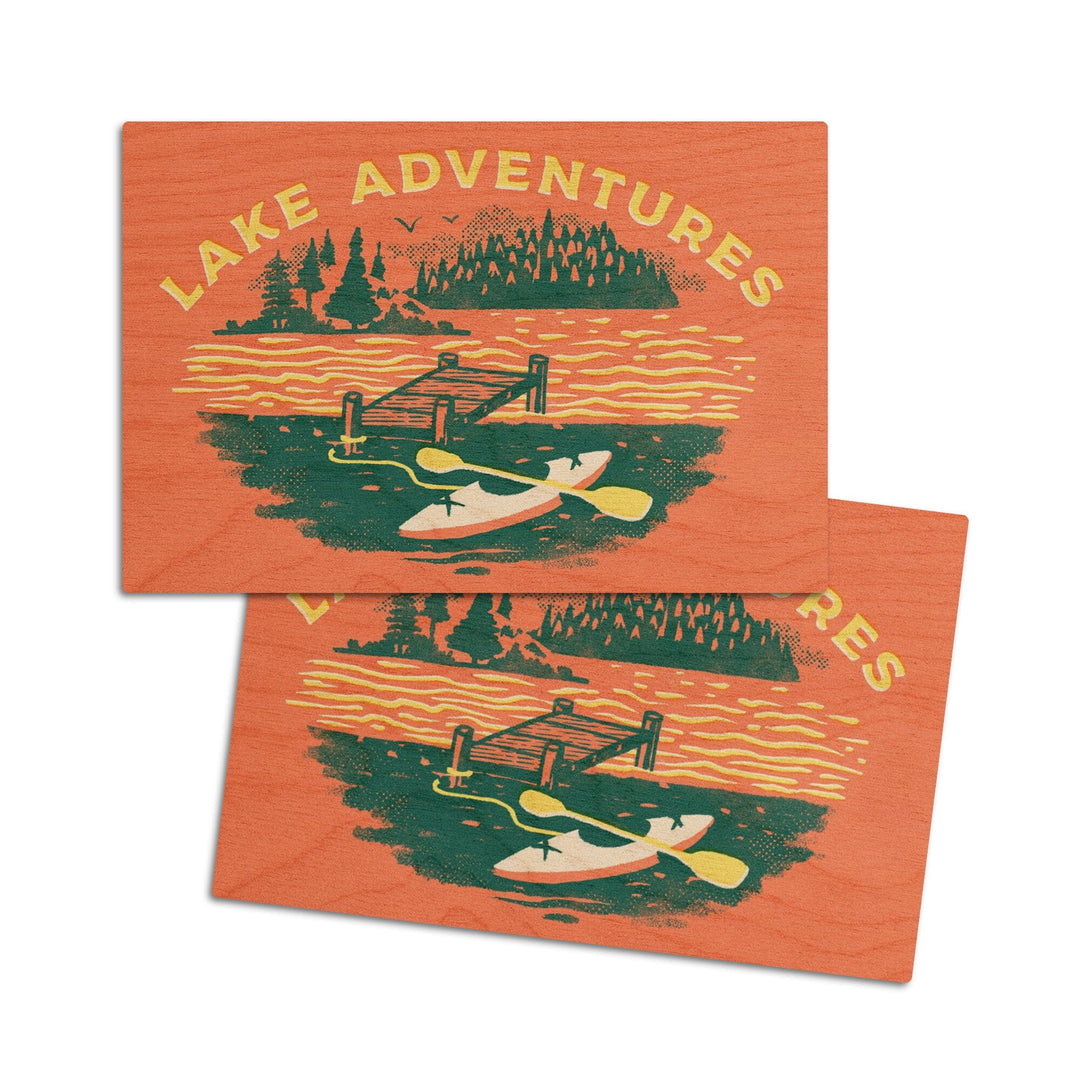 Lake Life Series, Dock, Wood Signs and Postcards - Lantern Press