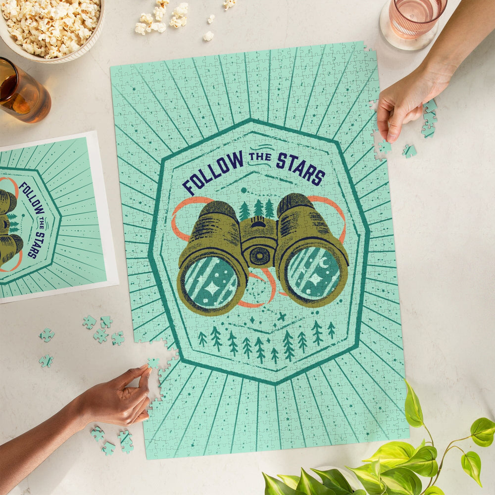 Lake Life Series, Follow The Stars, Jigsaw Puzzle Puzzle Lantern Press 
