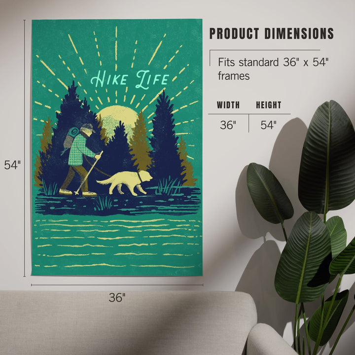 Lake Life Series, Hike Life, Art & Giclee Prints - Lantern Press