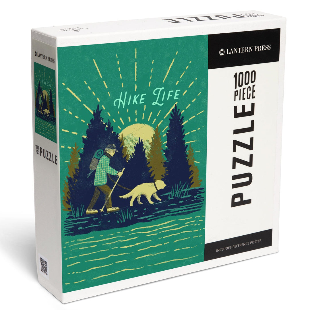 Lake Life Series, Hike Life, Jigsaw Puzzle Puzzle Lantern Press 