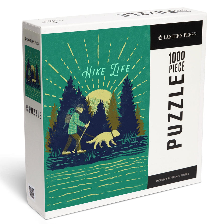 Lake Life Series, Hike Life, Jigsaw Puzzle Puzzle Lantern Press 