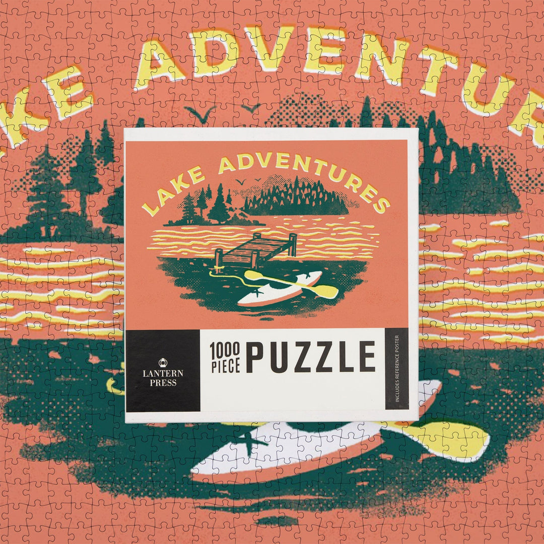 Lake Life Series, Lake Adventures, Dock, Jigsaw Puzzle Puzzle Lantern Press 