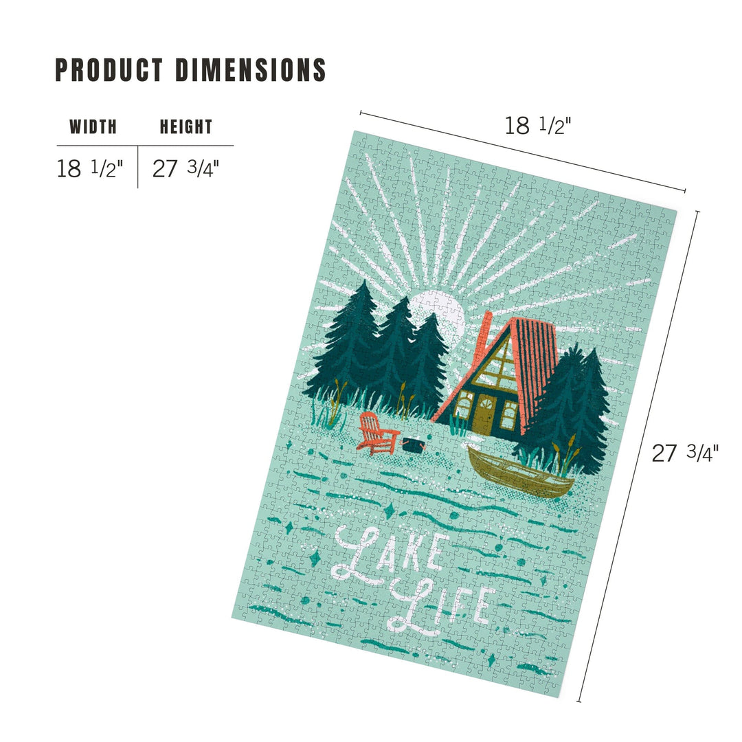 Lake Life Series, Lake Life, Jigsaw Puzzle Puzzle Lantern Press 